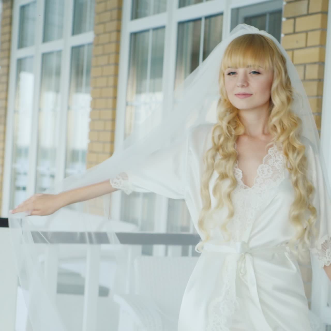 아름다운 금발 신부의 초상 06