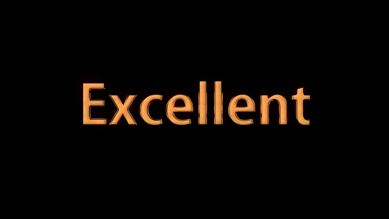 Excellent text animation message motion graphics