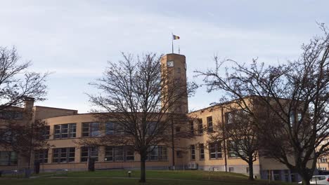 edificio del ayuntamiento de bruselas ciudad de woluwe-saint-lambert en bélgica