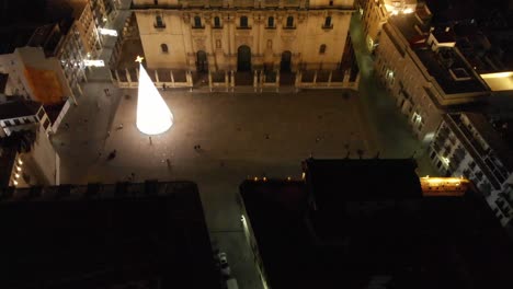 Hermosos-Brotes-De-Jaén---España-Se-Centran-En-La-Catedral-De-Jaén-En-La-Plaza-De-Santa-María