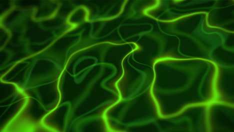 abstract neon lines animation loop, repeatable green and yellow background