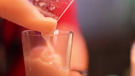 beverage preparation in a vibrant setting