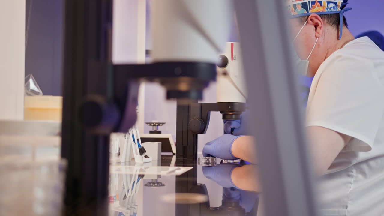 Laboratory Research with Microscope
