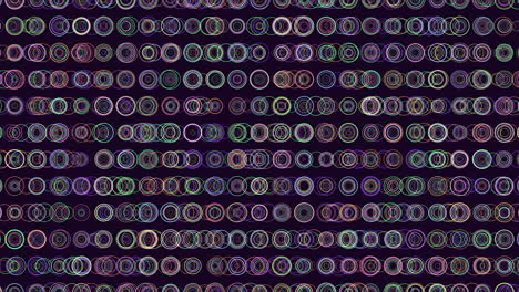 Intricate-symmetrical-pattern-of-overlapping-circles-on-dark-background