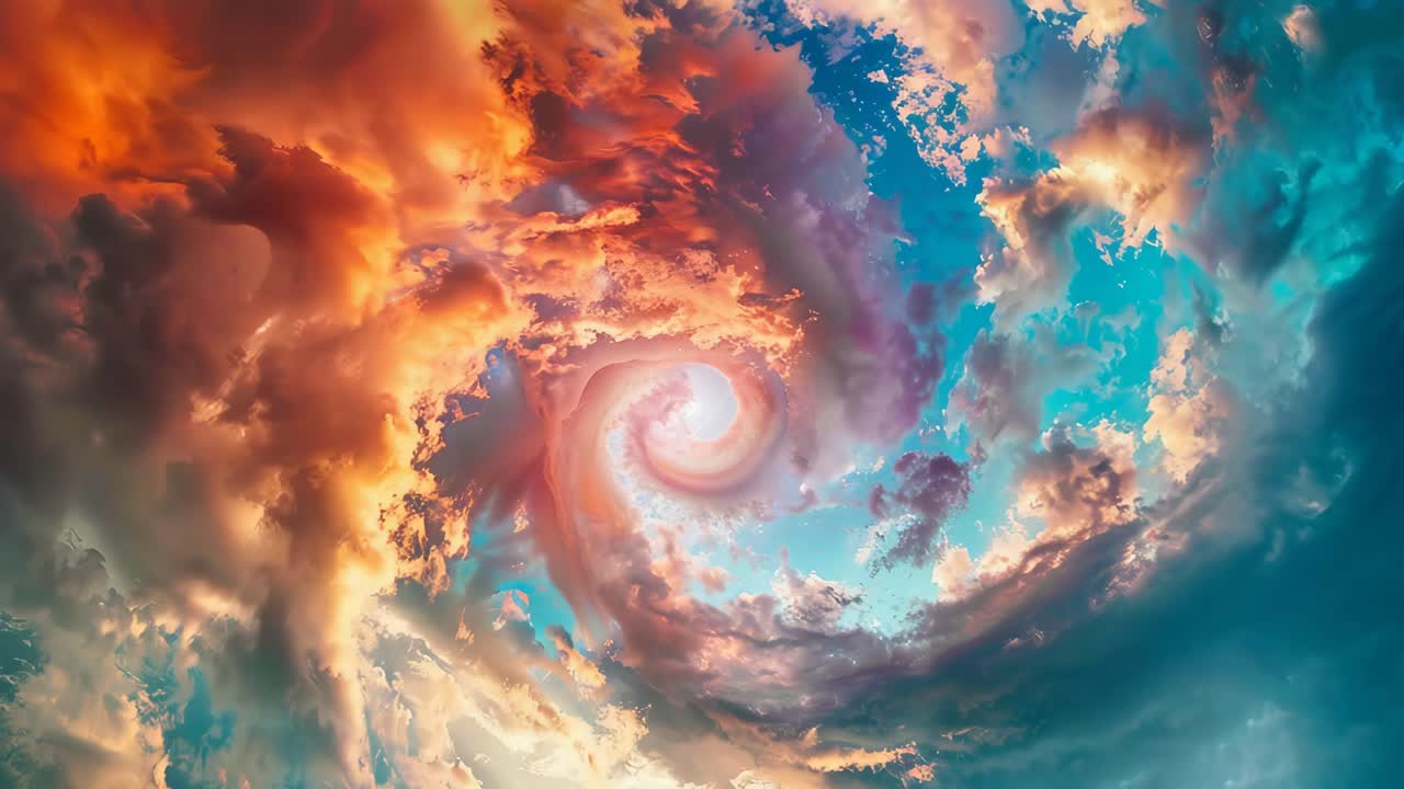 Abstract Cloudscape Spiral