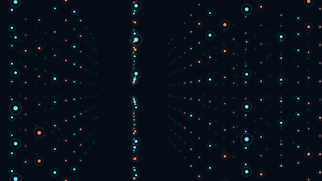 Colorful circle grid vibrant symmetry in a visually striking pattern