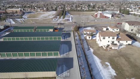 Flight-over-a-set-of-storage-units