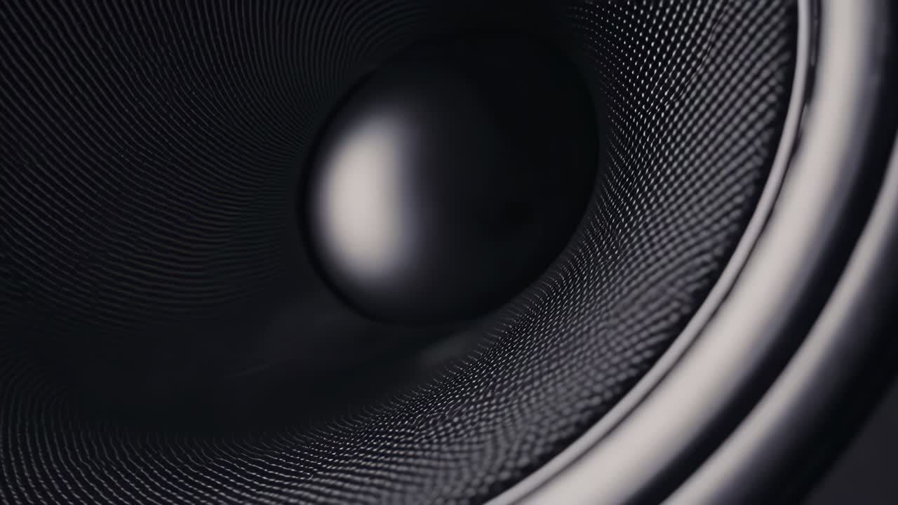 Close-up of a speaker cone