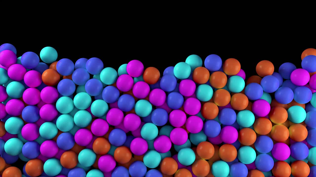 абстрактные цветные сферы и пунктирный рисунок