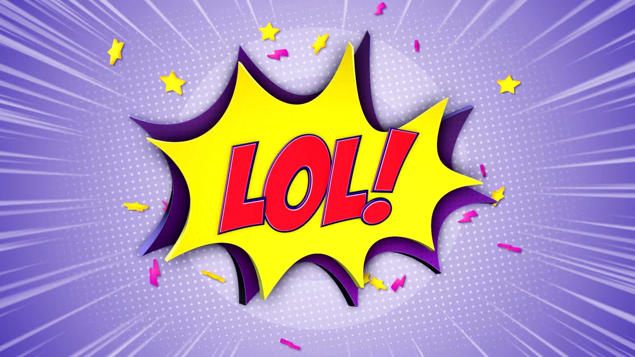 코 텍스트 및 스피치 풍선 애니메이션, 알파 매트, 루프