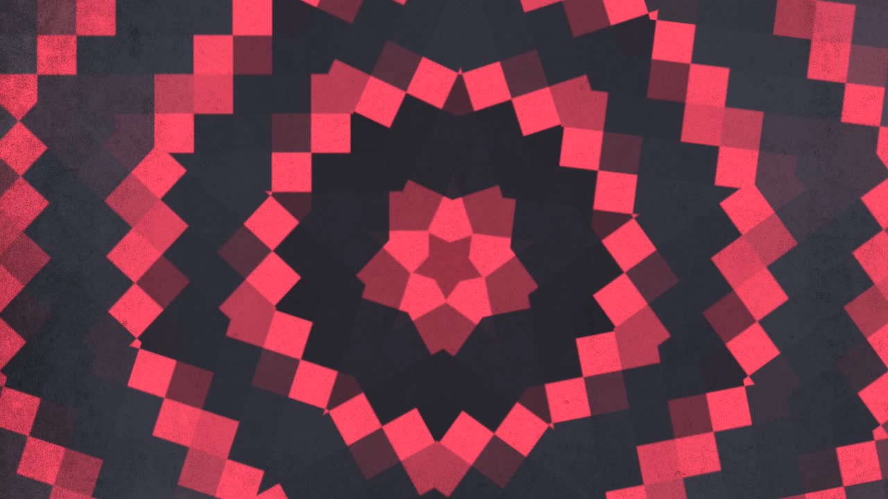 Gradient red circles from pixels in 8 bit of architecture