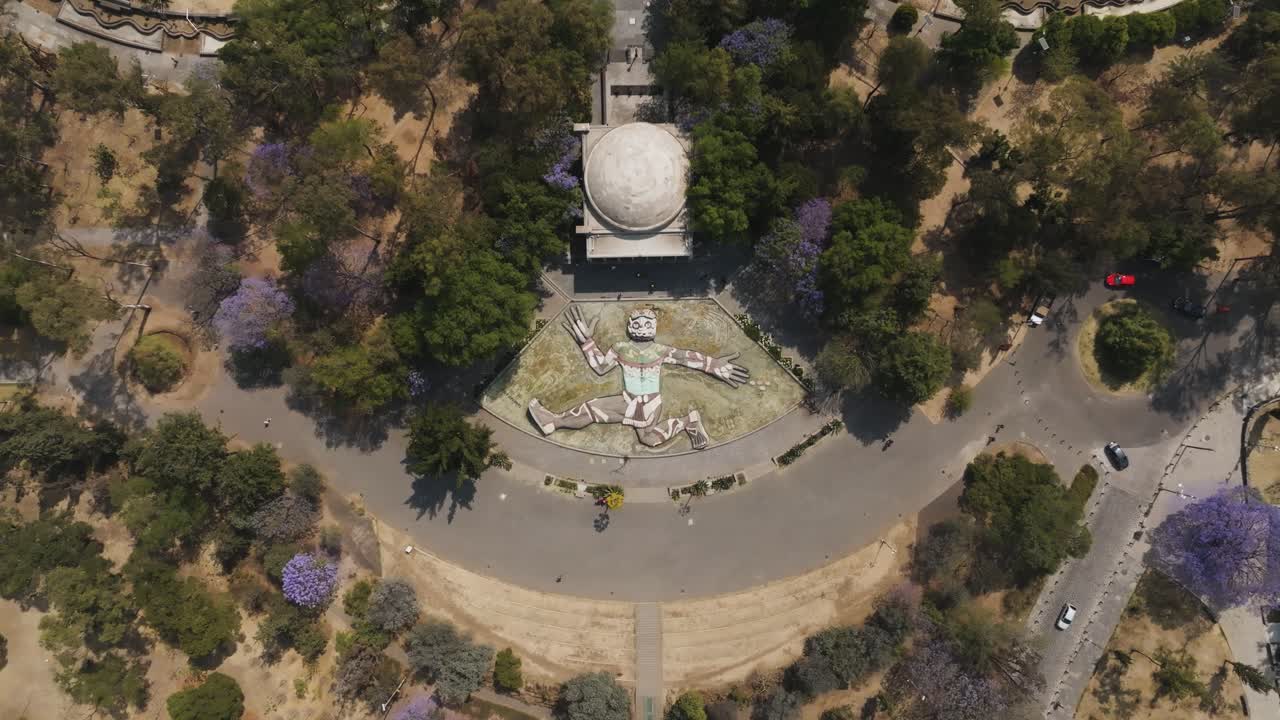 Aerial Shot Of Chapultepec Park, Natural Green Forest At Sunny Day, Mexico