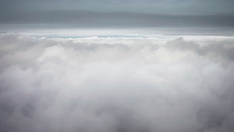 flying above the clouds. parallax video