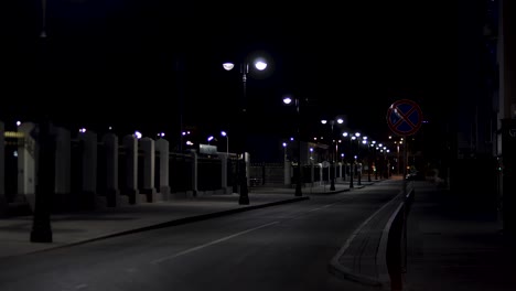 empty city street at night