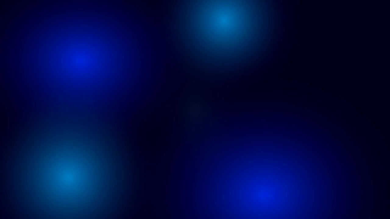 Sfere di Luce Blu Astratte Pulsanti su Sfondo Scuro