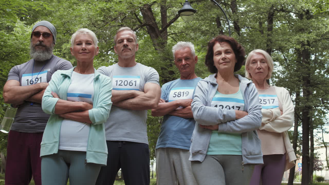 Senior Citizens Participating in a Park Run