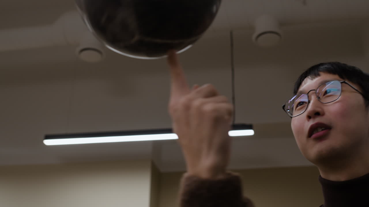 Person playing with a ball