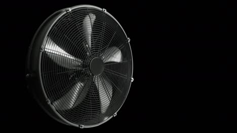 ventilador de ventilación de rotación lenta.