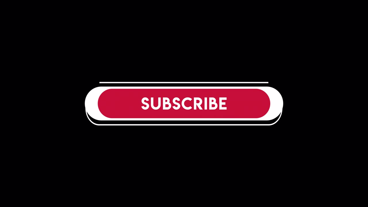 Animated Red and White Subscribe Button on Black Background