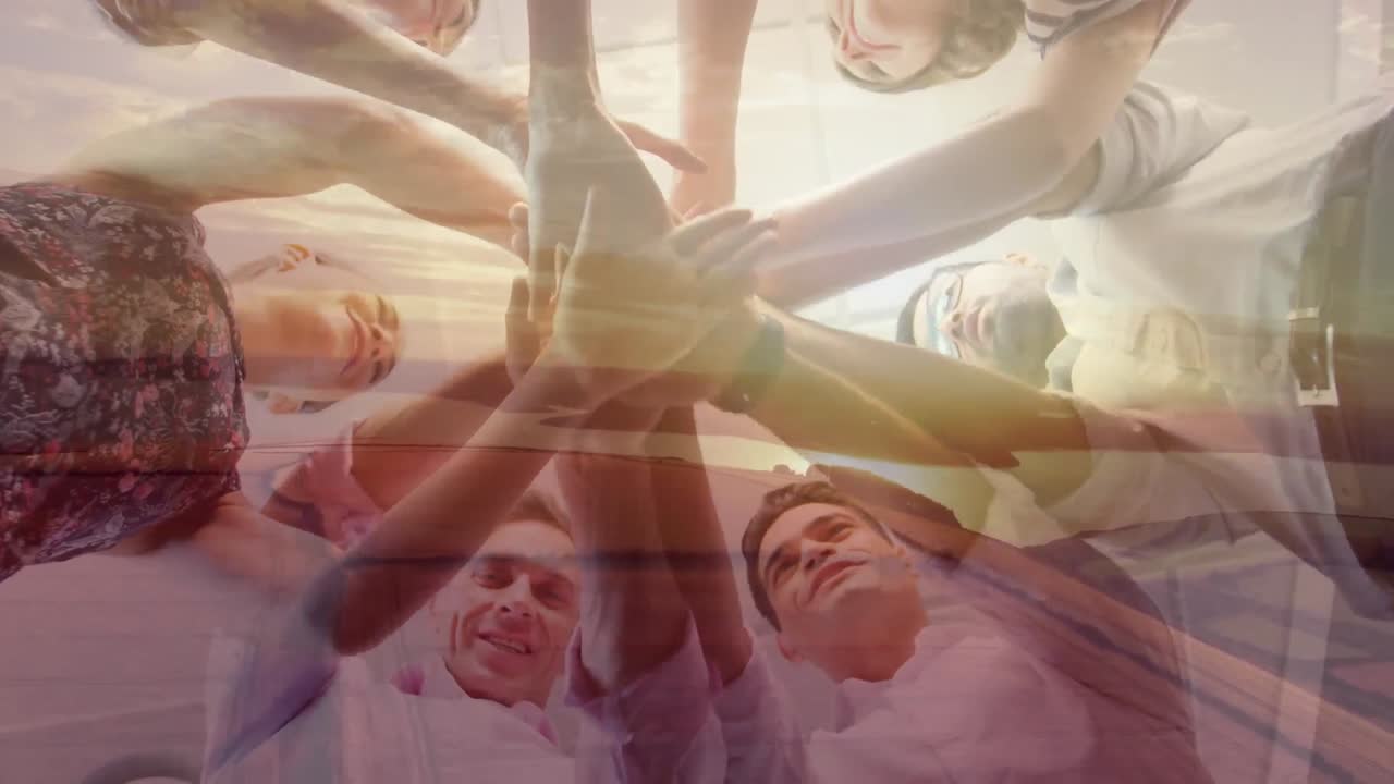 성공을 축하하는 팀