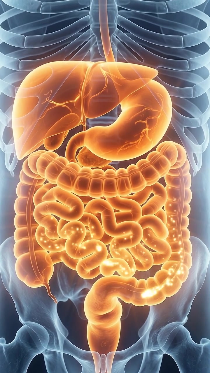 Medical Animation of Human Digestive System Process