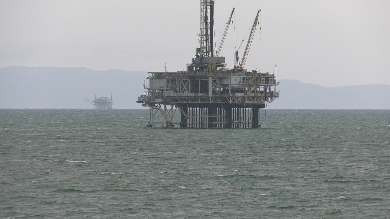 Oil Rig off the coast