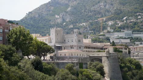 prince's palace of monaco, with city views