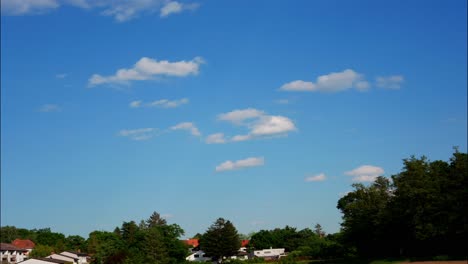clouds on a summer day over a field