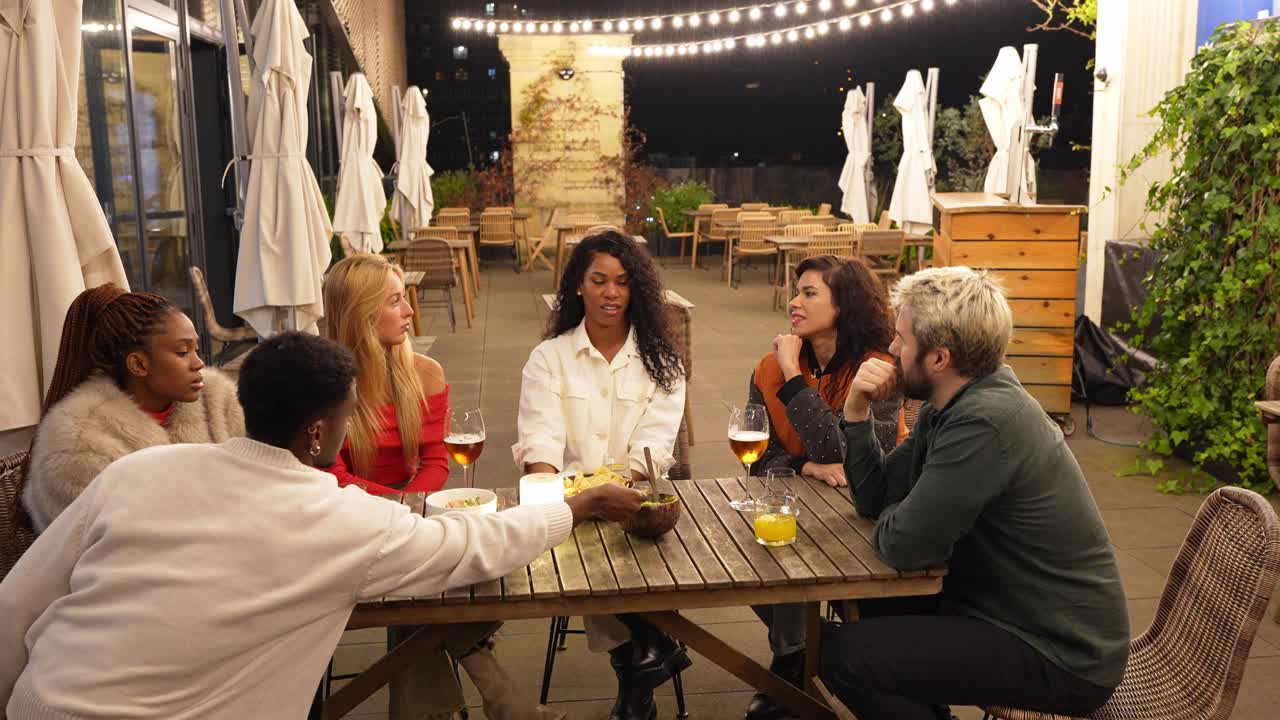 People Dining at Outdoor Restaurant
