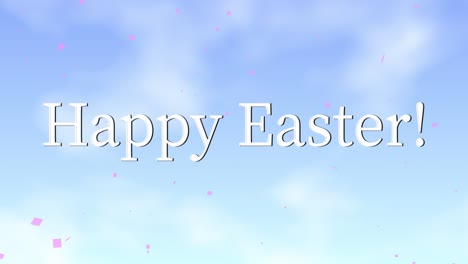 happy easter event text animation motion graphics