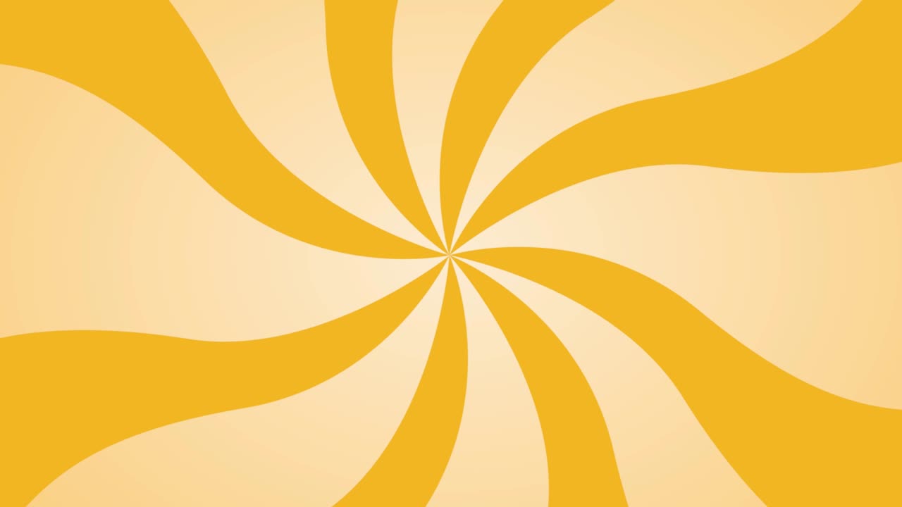 Animated summer background. Rotating sun rays. Illustration, loop footage