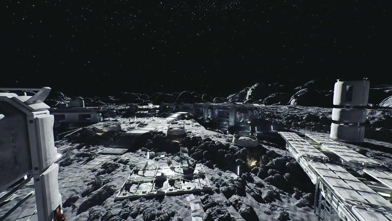 Lunar expansion planning strategic layout and development on lunar surface