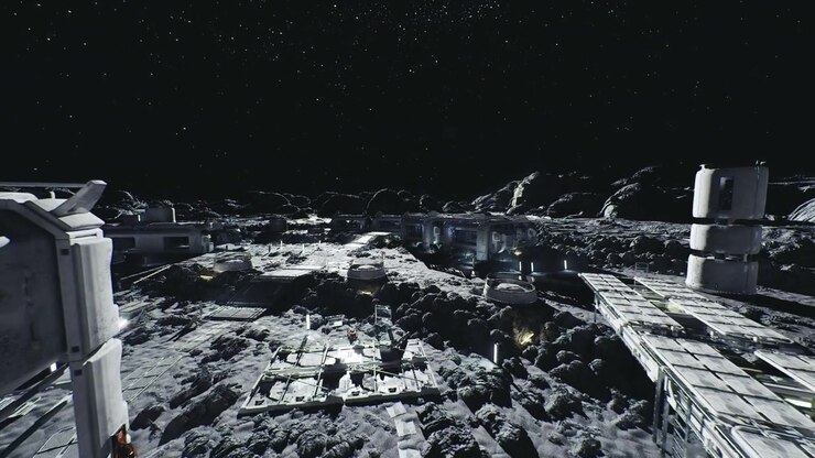 Lunar expansion planning strategic layout and development on lunar surface