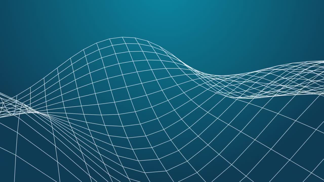 Abstract wire frame wave form