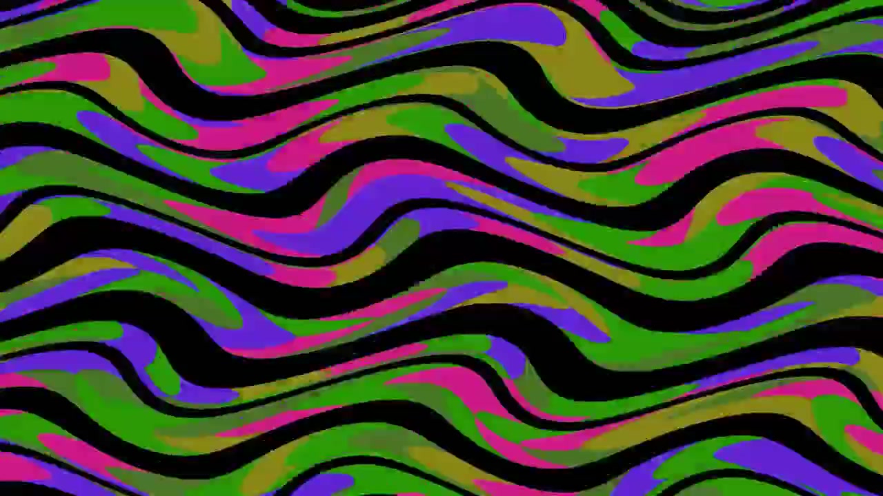 Abstract Background with Moving Colorful Wavy Lines