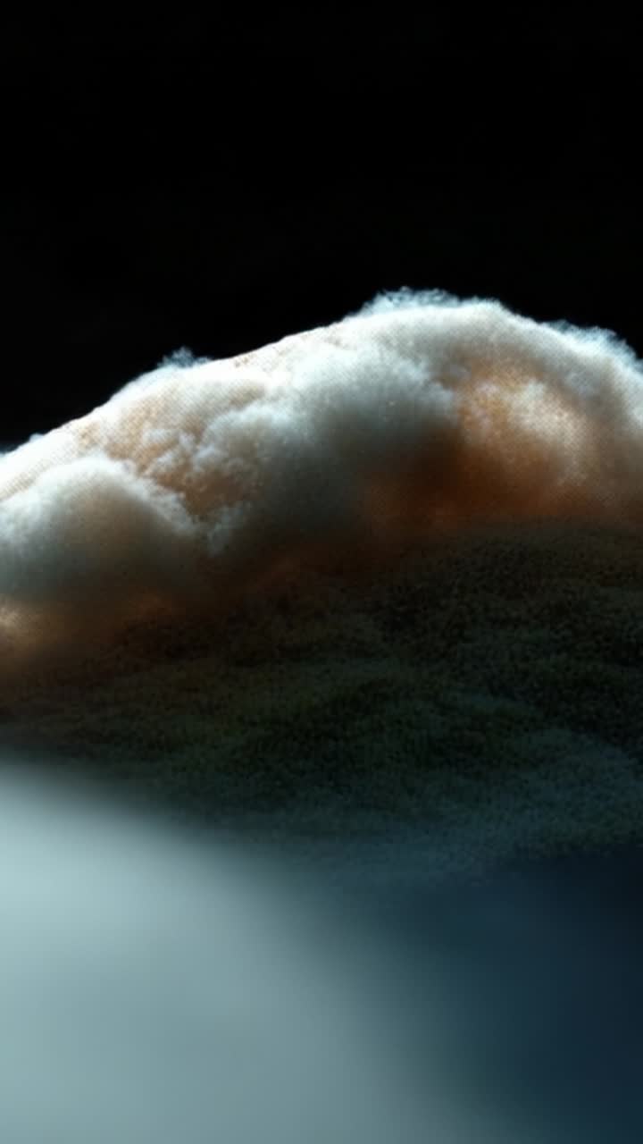 Ethereal Cloud Formation: A Stunning Visual Exploration of Textures and Transitions within a Mystical Landscape of Soft Light and Shadows