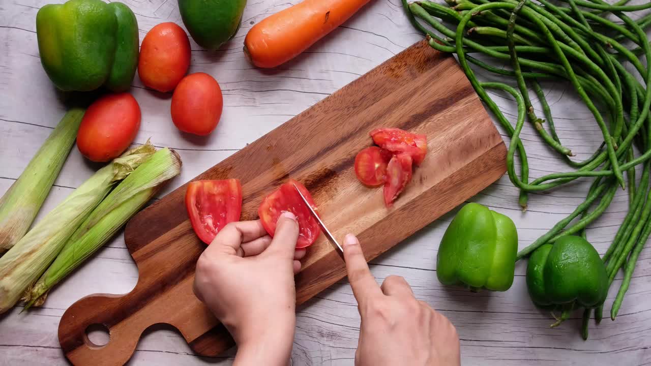 요리용 채소 준비