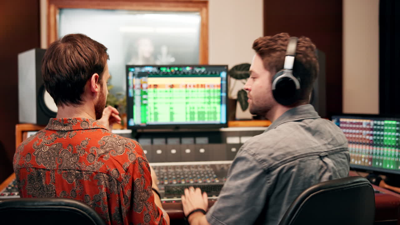 People in a recording studio