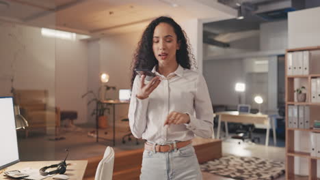 business woman, loudspeaker