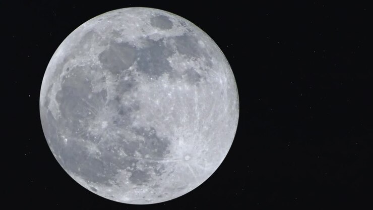 Moving moon image of space.