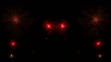 la animación la luz roja brilla sobre un fondo negro.
