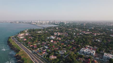 Cityscape-of-Masaki,-an-administrative-ward-in-Kinondoni-District-of-the-Dar-es-Salaam-Region-in-Tanzania