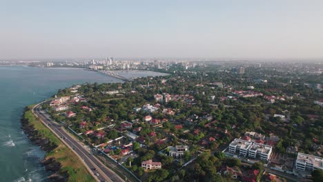 cityscape of masaki, an administrative ward in kinondoni district of the dar es salaam region in tanzania