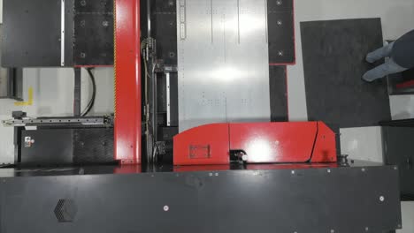 vista superior del primer de la máquina de corte por láser