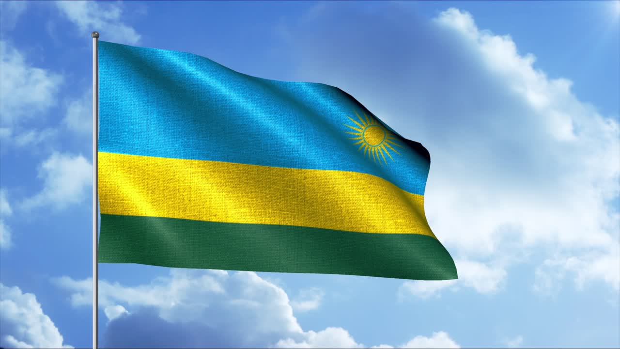 르완다의 발이 바람에 흔들리고