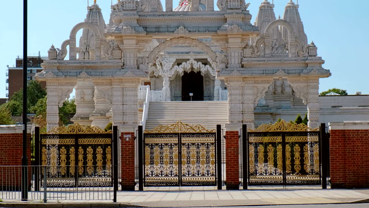 el templo hindú de neasden, londres, inglaterra, reino unido