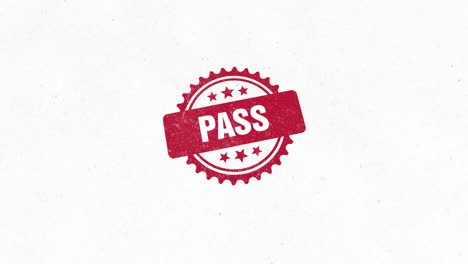 red pass stamp