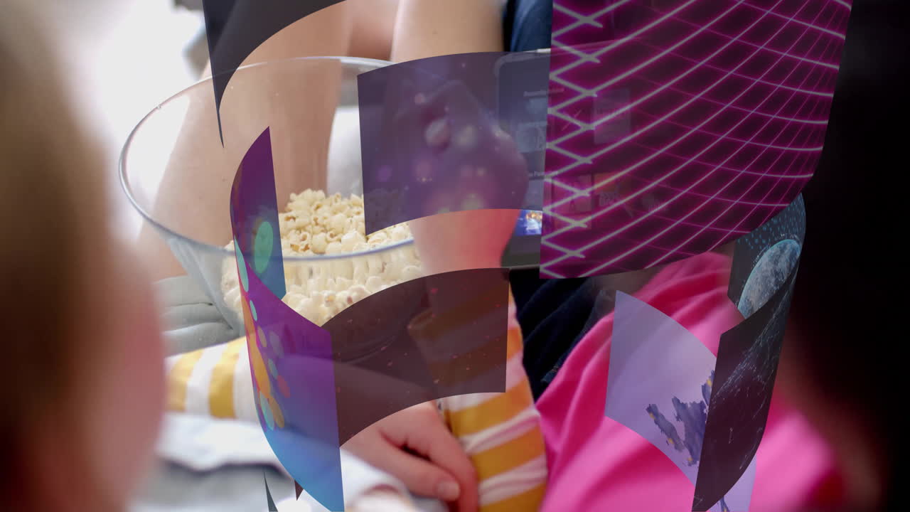 animación de la interfaz con procesamiento de datos a través de diversos amigos que utilizan tableta