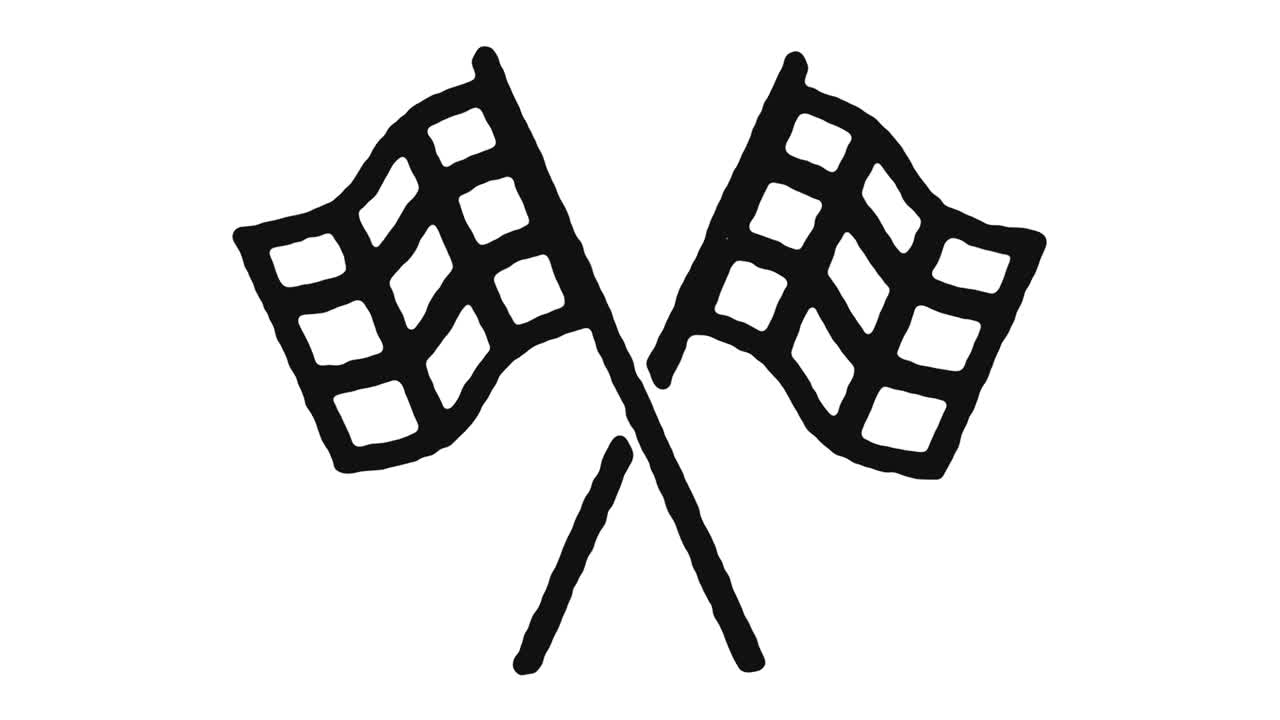 마무리 발 아이콘 애니메이션 영상 & 알파 채널