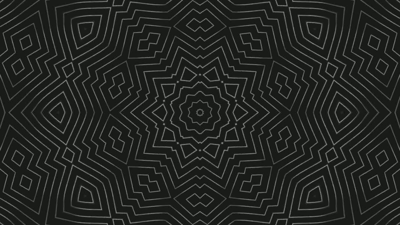 White lines forming geometric shapes on black background
